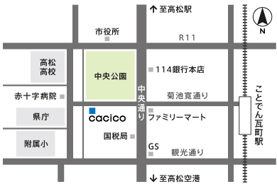 株式会社CACICO周辺地図